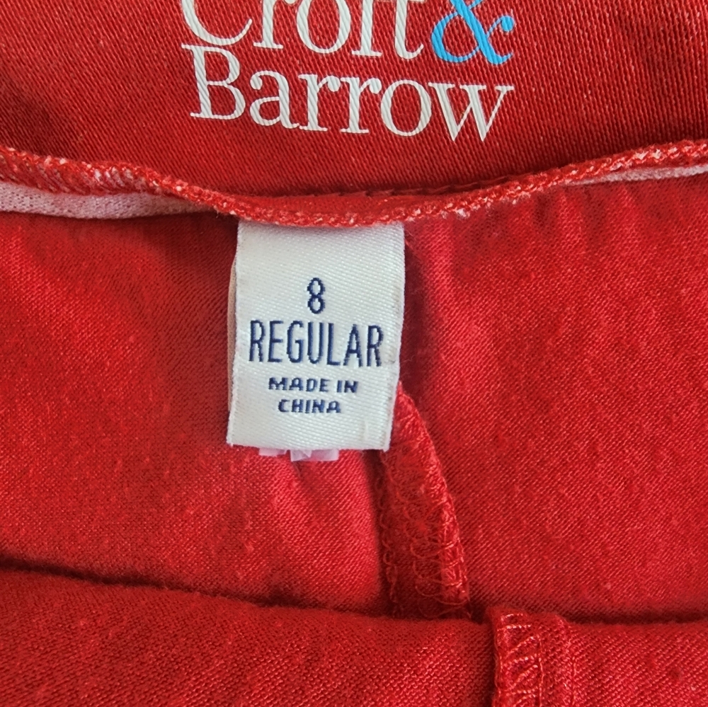 Women's Red Croft & Barrow Stretch Skort, Size 8 Regular - Picture 7 of 9
